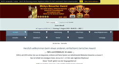 Desktop Screenshot of mickys-besucher-award.de